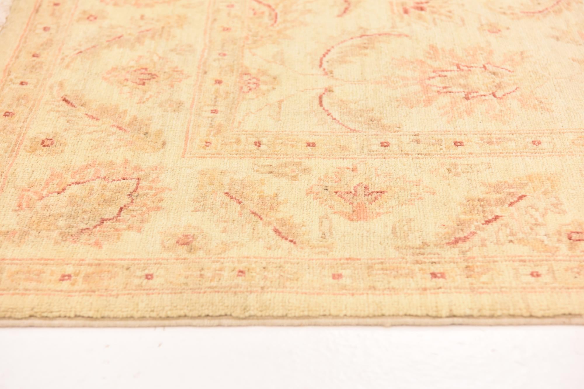 5' 6 x 7' 8 Hand Knotted Peshawar Ziegler Rug