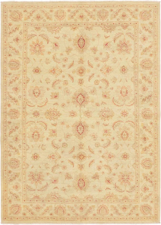 Detail image of 5' 6 x 7' 8 Hand Knotted Peshawar Ziegler Rug
