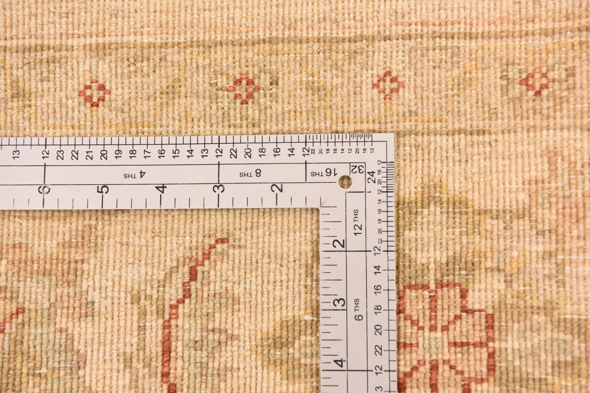 6' 5 x 7' 10 Hand Knotted Peshawar Ziegler Rug