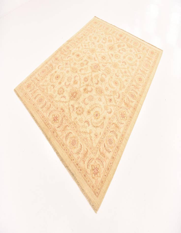 Detail image of 6' 5 x 7' 10  Hand Knotted Peshawar Ziegler Rug