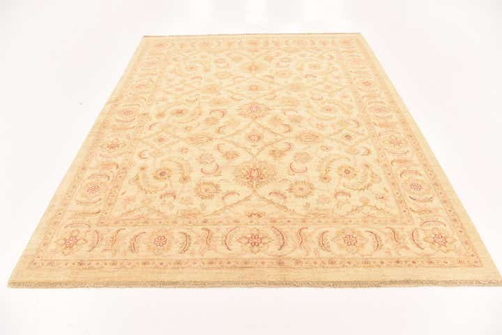 6' 5 x 7' 10 Hand Knotted Peshawar Ziegler Rug