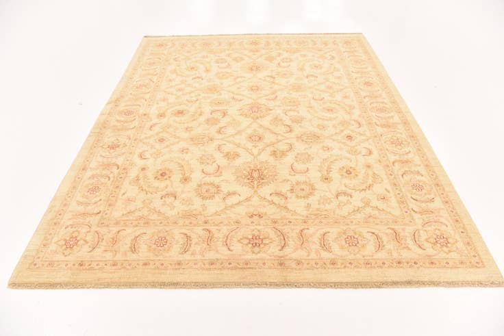 Detail image of 6' 5 x 7' 10 Hand Knotted Peshawar Ziegler Rug
