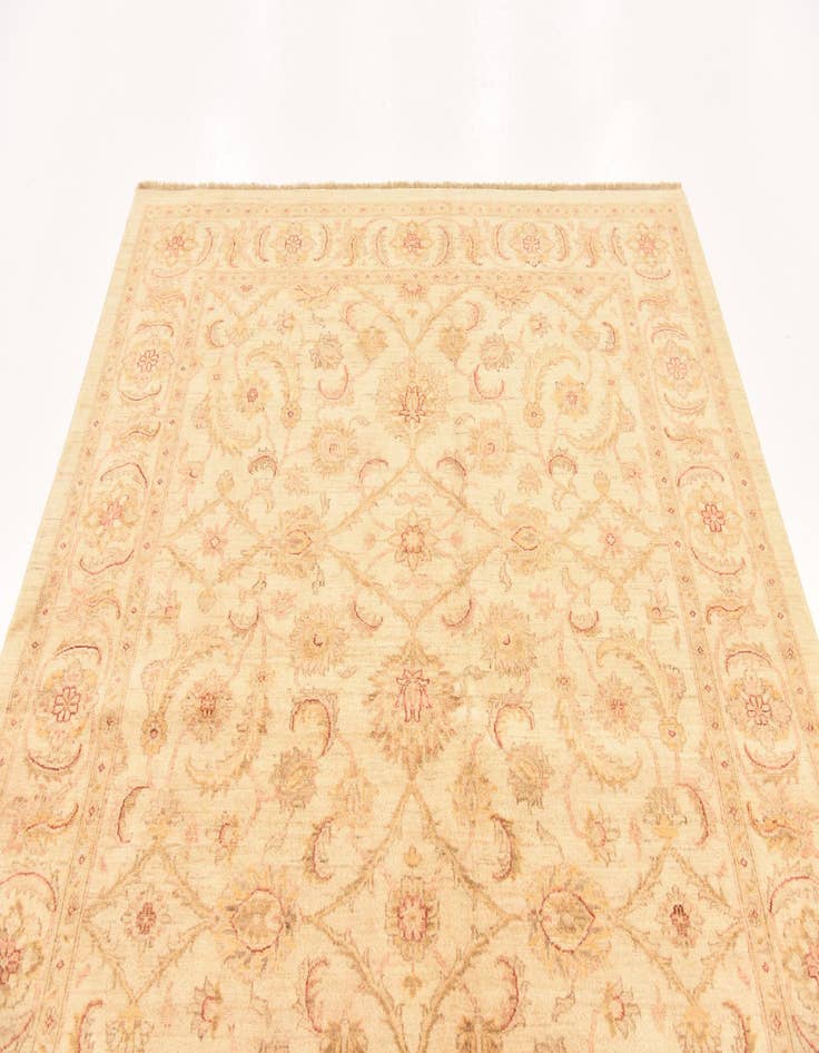 Detail image of 6' 5 x 7' 10  Hand Knotted Peshawar Ziegler Rug