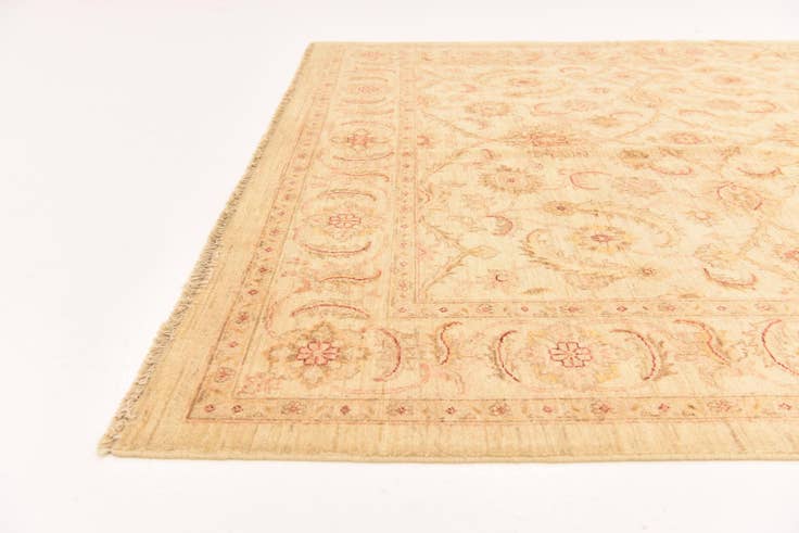 Detail image of 6' 5 x 7' 10 Hand Knotted Peshawar Ziegler Rug