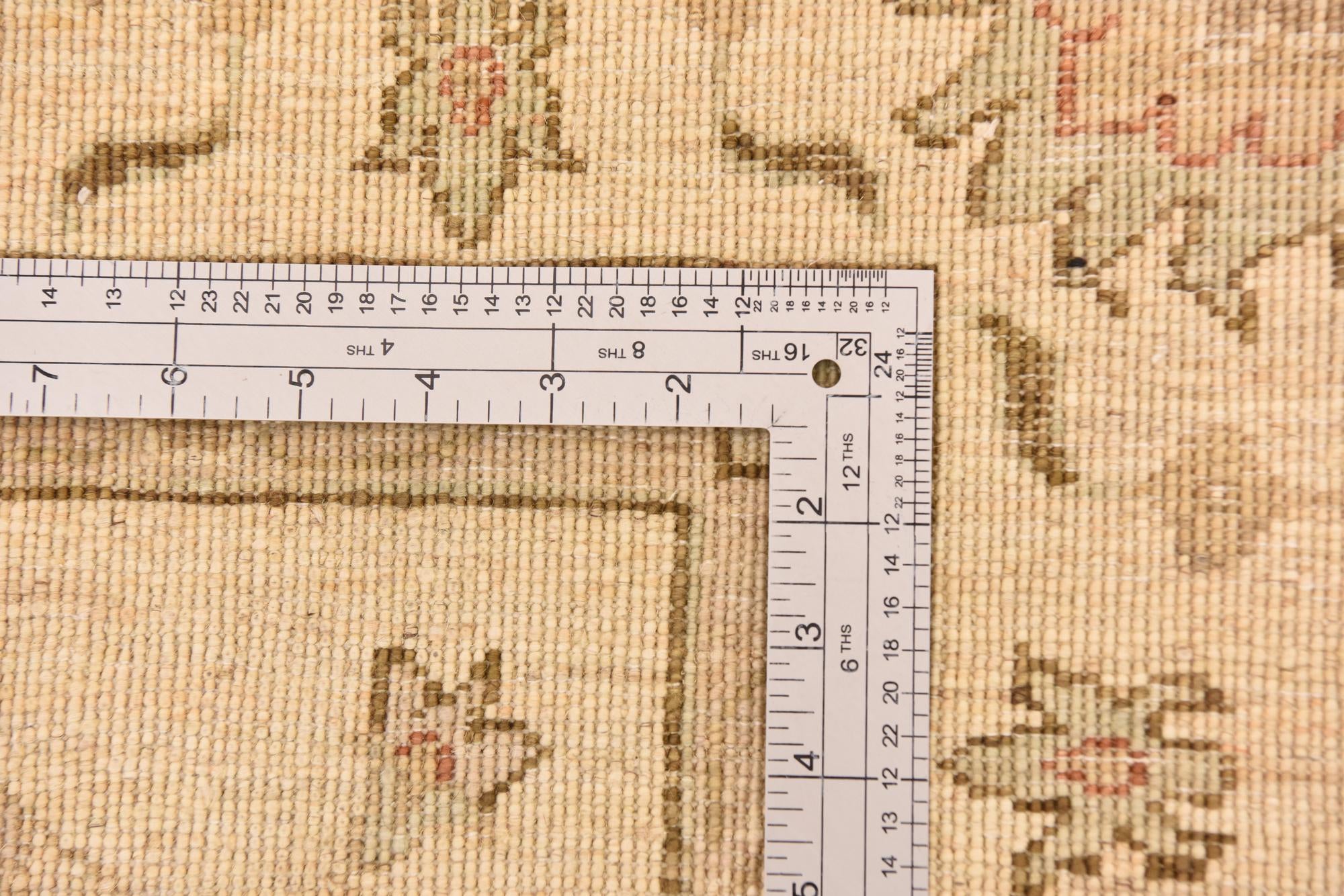 5' 9 x 7' 10 Hand Knotted Peshawar Ziegler Rug