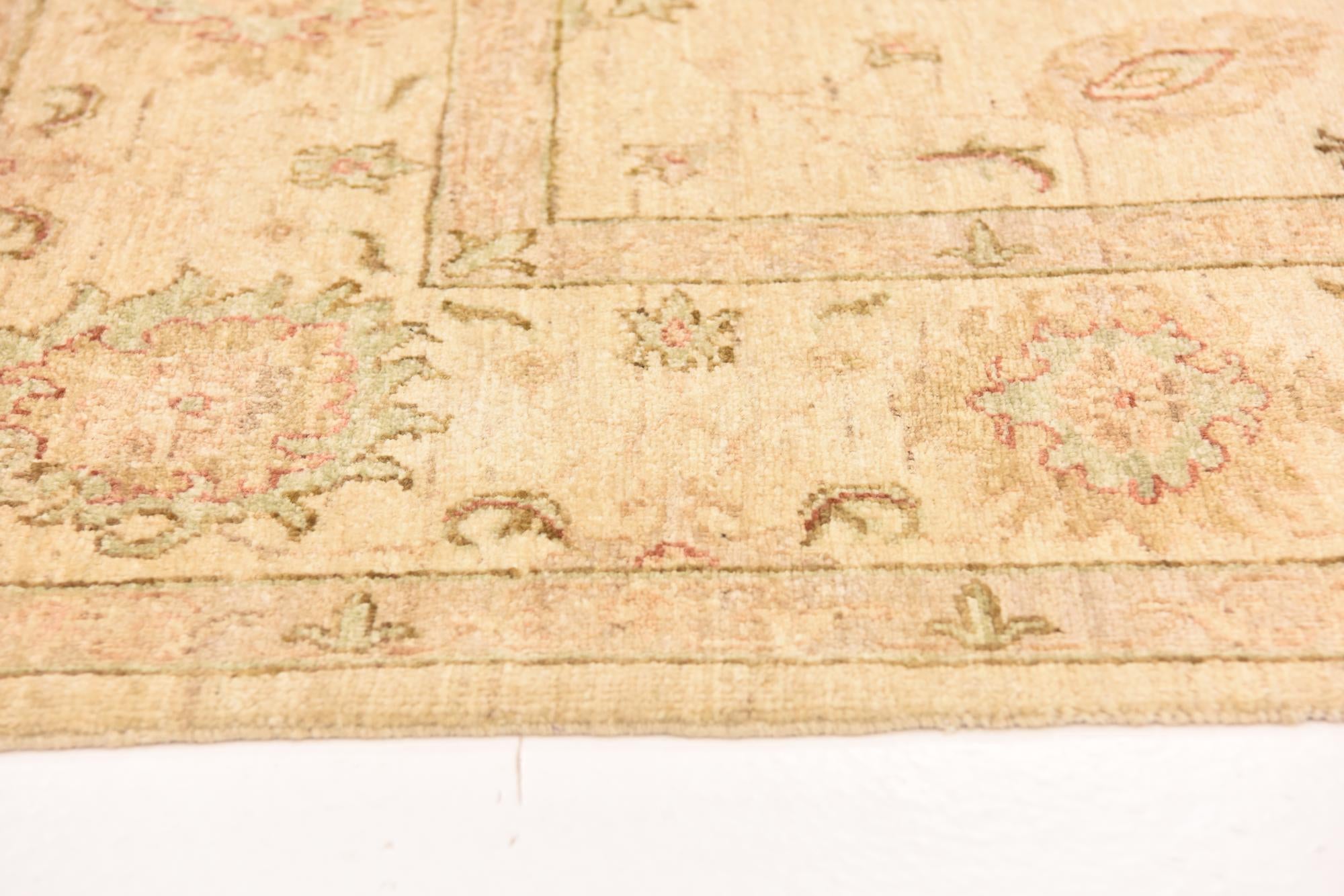 5' 9 x 7' 10 Hand Knotted Peshawar Ziegler Rug
