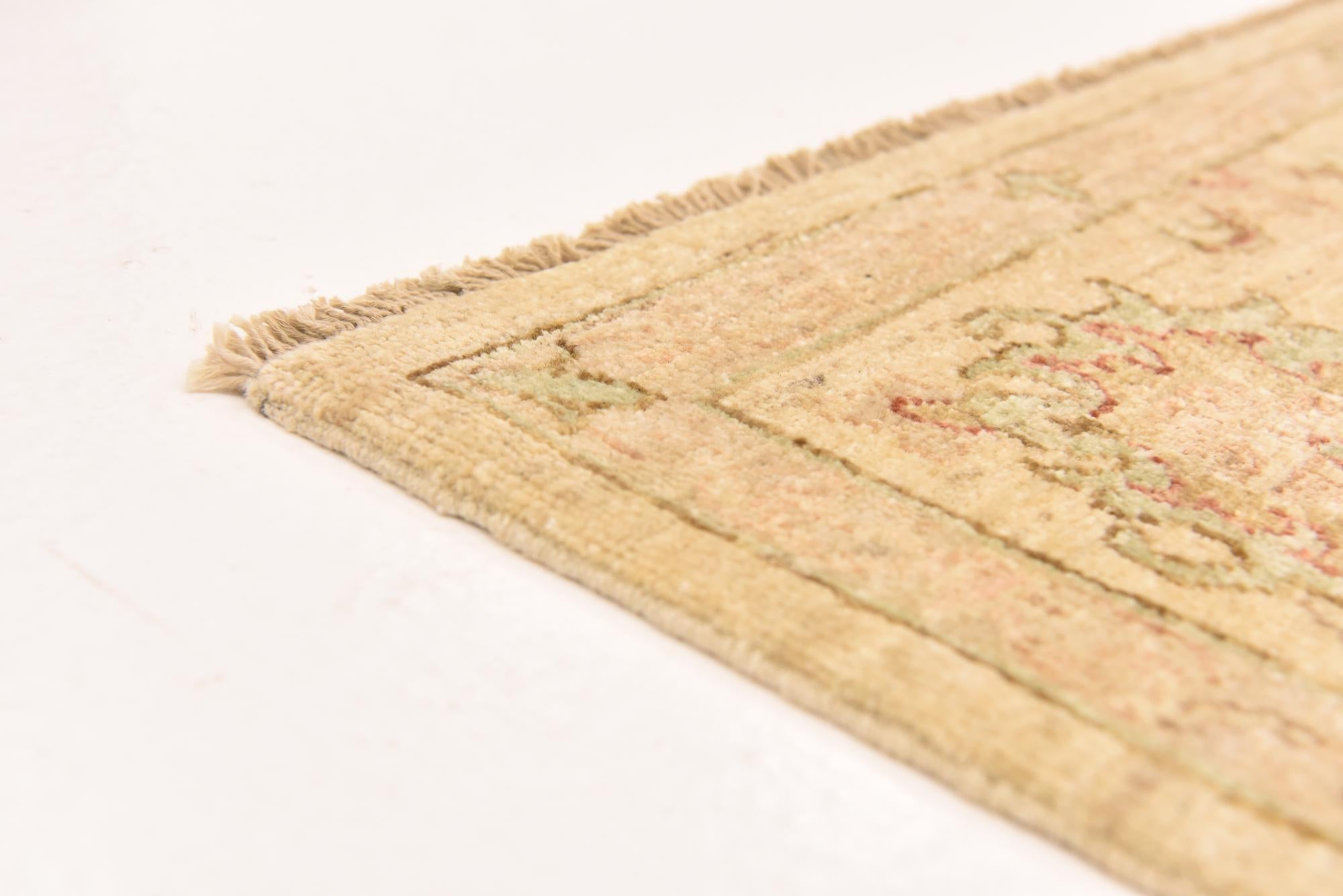 5' 9 x 7' 10 Hand Knotted Peshawar Ziegler Rug