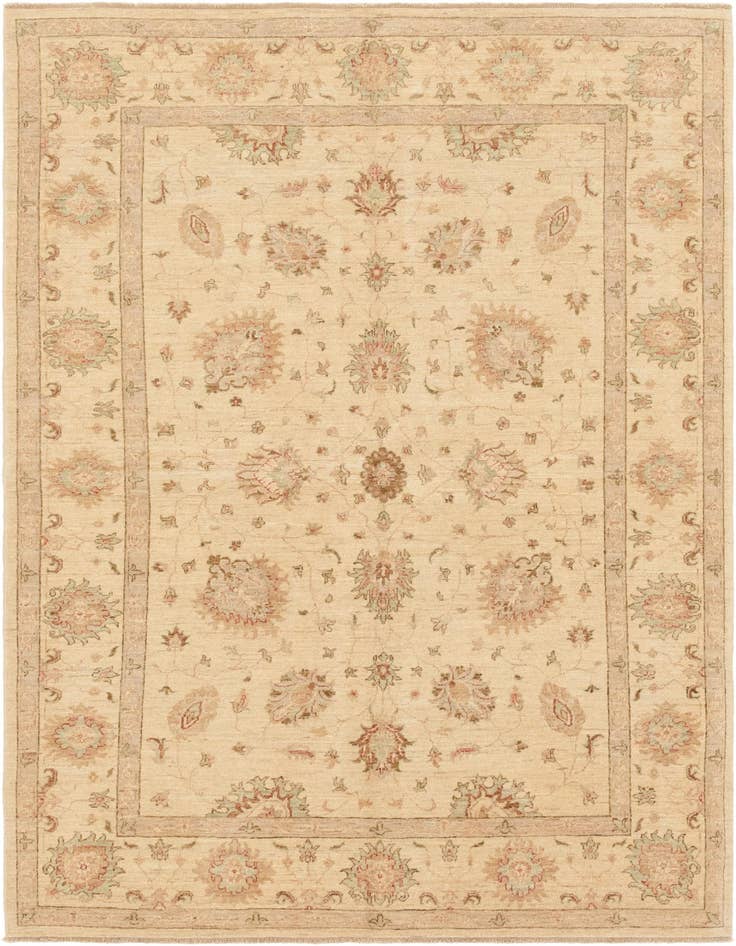 Detail image of 5' 9 x 7' 10 Hand Knotted Peshawar Ziegler Rug
