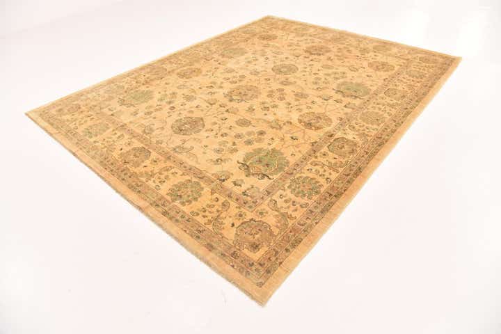 7' 11 x 10' 1 Hand Knotted Peshawar Ziegler Rug