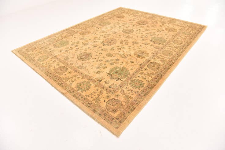 Detail image of 7' 11 x 10' 1 Hand Knotted Peshawar Ziegler Rug