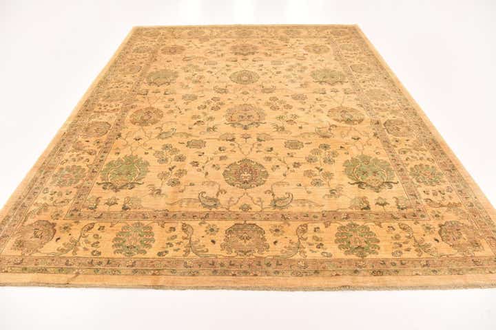 7' 11 x 10' 1 Hand Knotted Peshawar Ziegler Rug