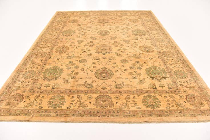 Detail image of 7' 11 x 10' 1 Hand Knotted Peshawar Ziegler Rug
