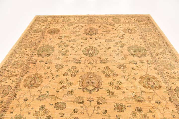 7' 11 x 10' 1 Hand Knotted Peshawar Ziegler Rug