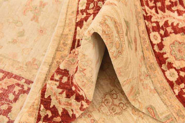 8' 2 x 9' 9 Hand Knotted Peshawar Ziegler Rug