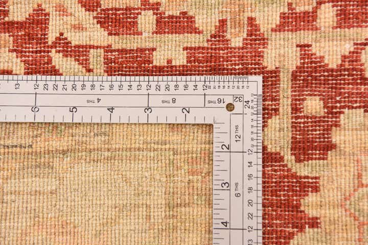 8' 2 x 9' 9 Hand Knotted Peshawar Ziegler Rug