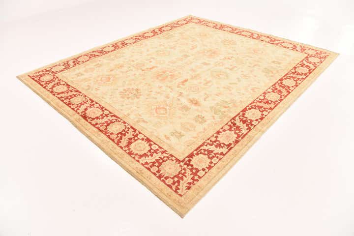 8' 2 x 9' 9 Hand Knotted Peshawar Ziegler Rug