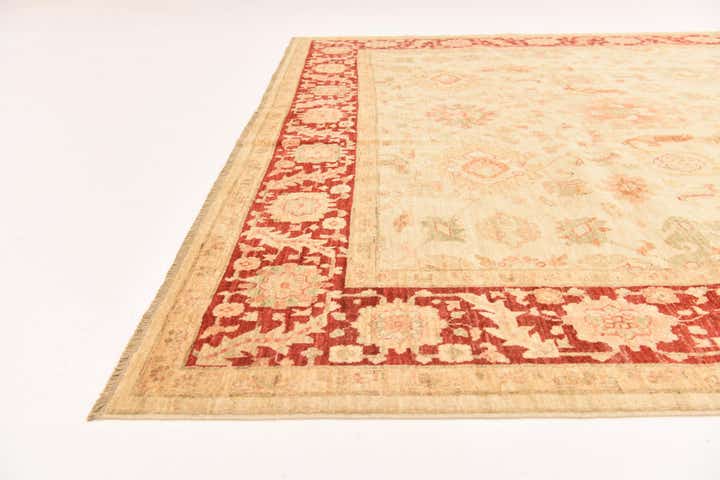 8' 2 x 9' 9 Hand Knotted Peshawar Ziegler Rug