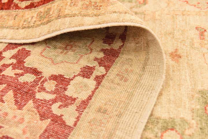 8' 2 x 9' 9 Hand Knotted Peshawar Ziegler Rug
