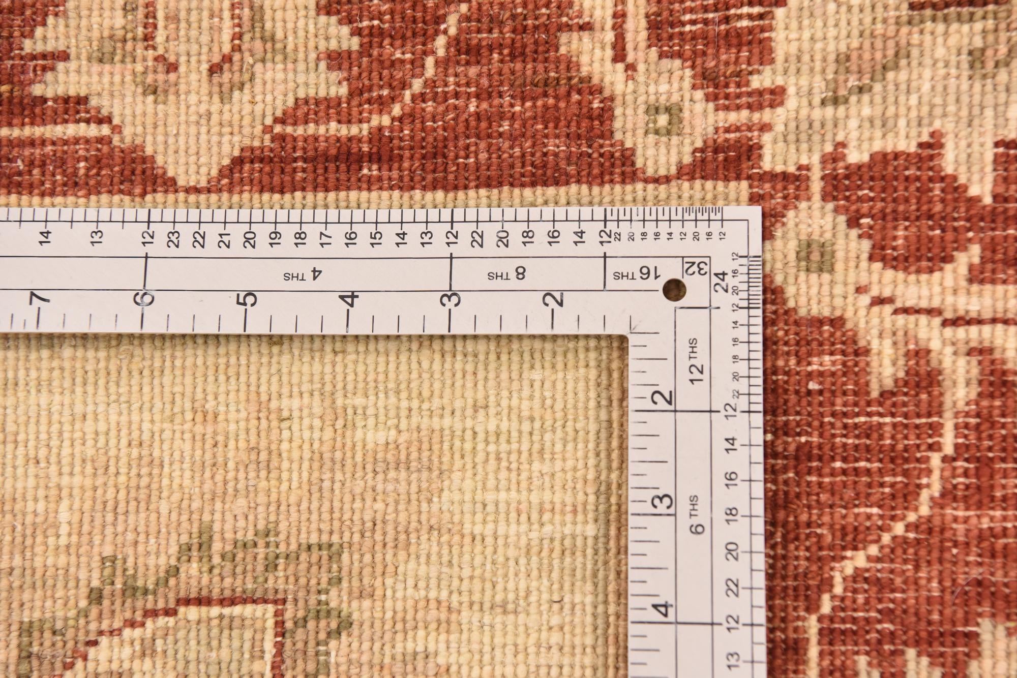 3' 3 x 5' 2 Hand Knotted Peshawar Ziegler Rug