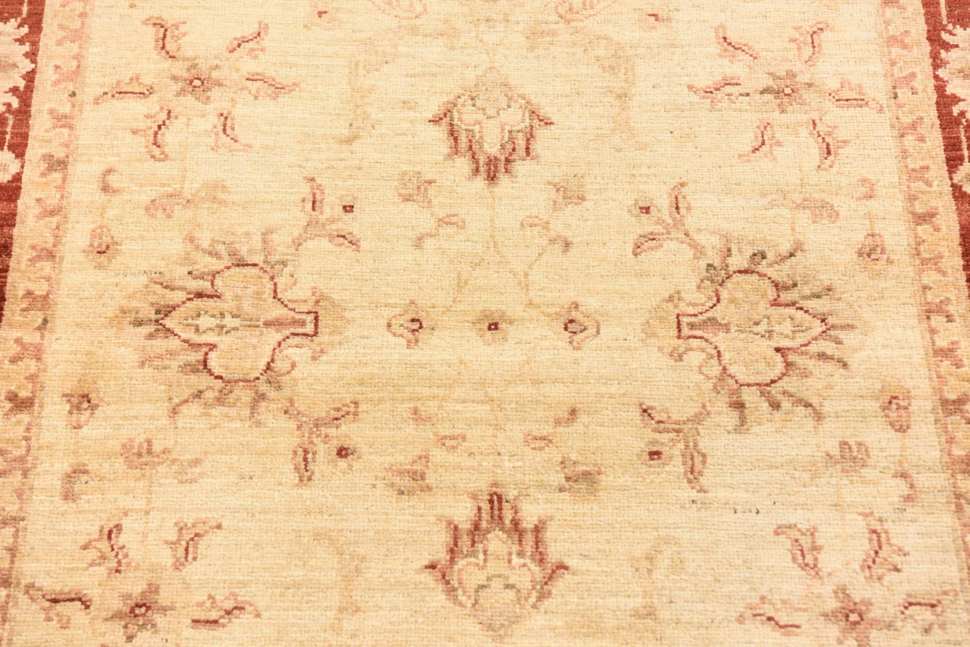 3' 3 x 5' 2 Hand Knotted Peshawar Ziegler Rug