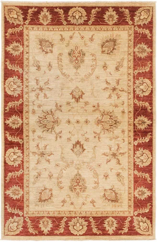 3' 3 x 5' 2 Hand Knotted Peshawar Ziegler Rug