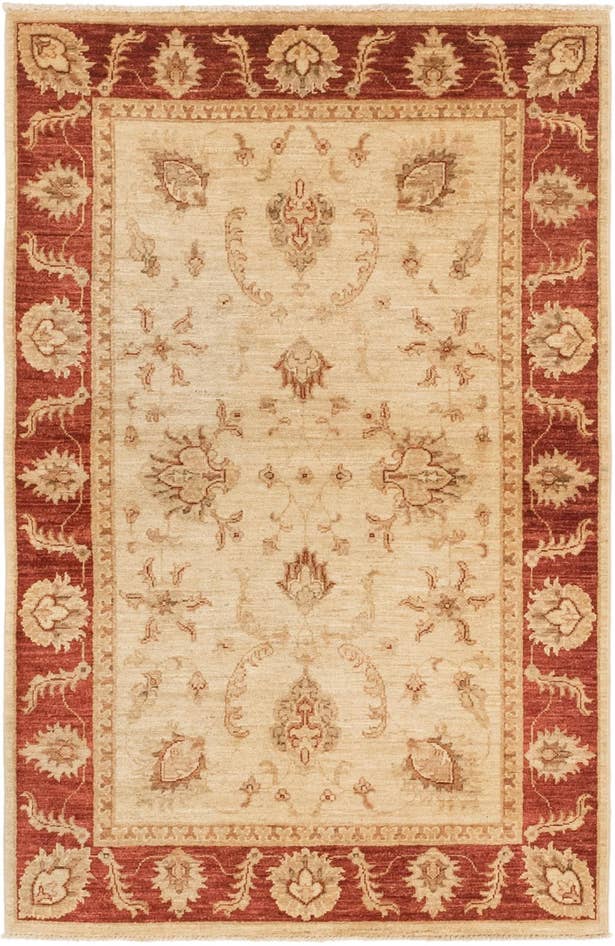 Detail image of 3' 3 x 5' 2 Hand Knotted Peshawar Ziegler Rug
