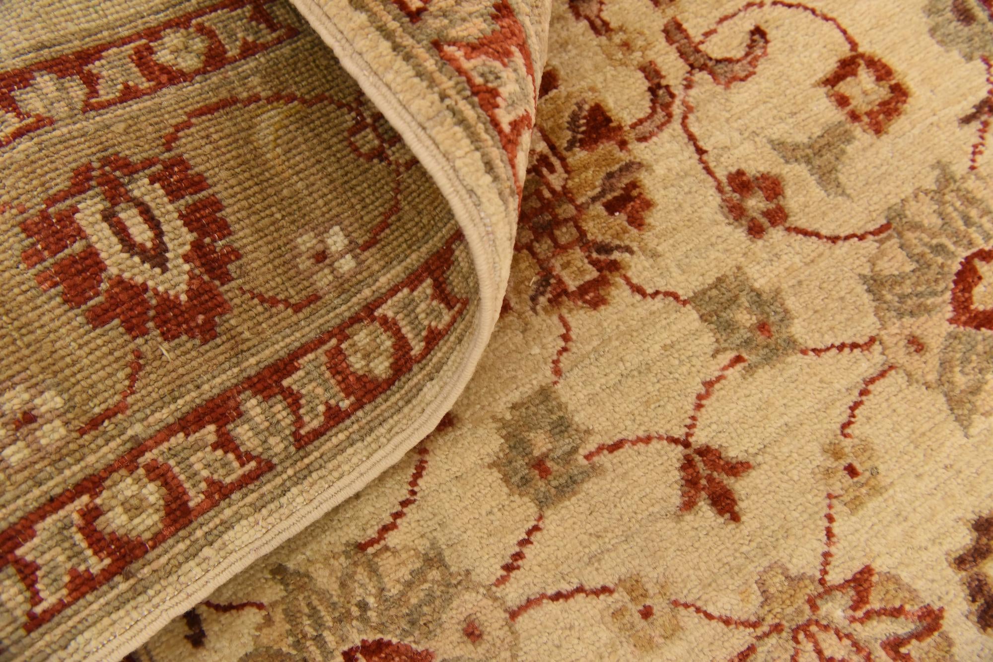 2' 11 x 4' 11 Hand Knotted Peshawar Ziegler Rug