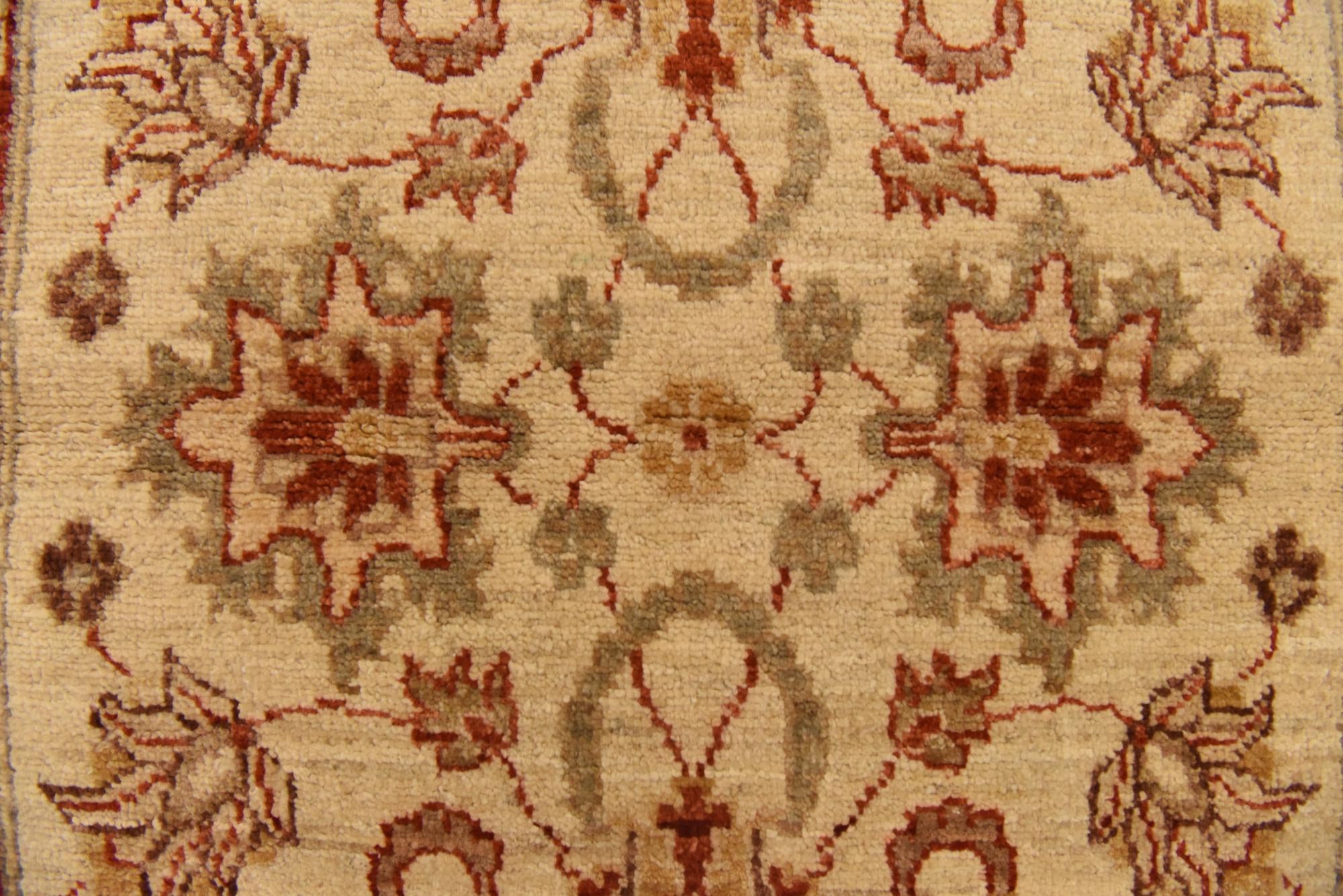 2' 11 x 4' 11 Hand Knotted Peshawar Ziegler Rug