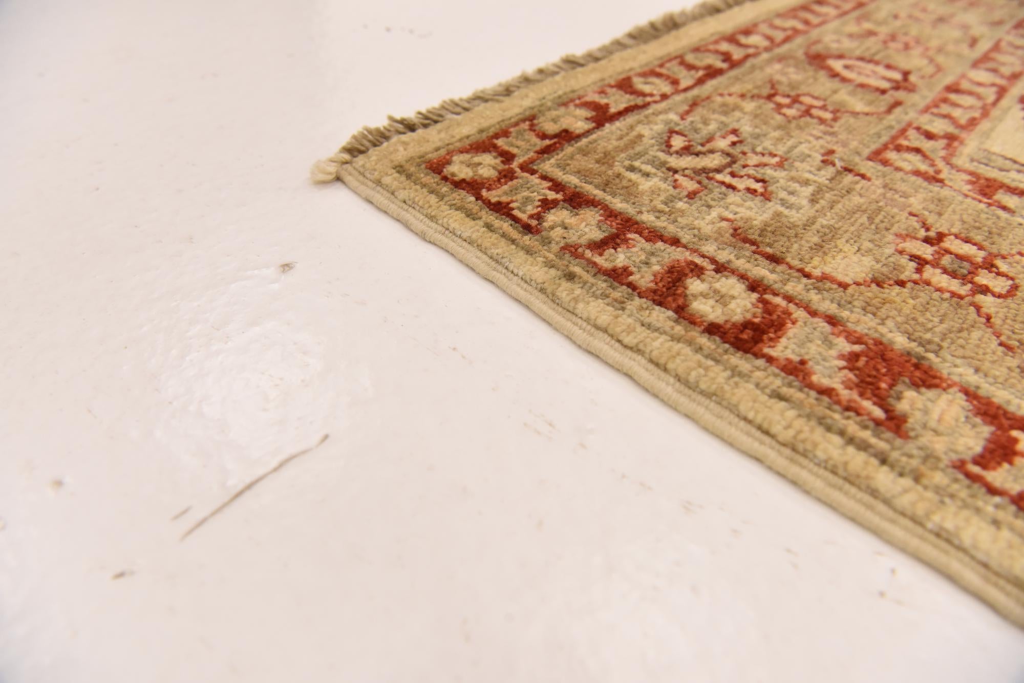 2' 11 x 4' 11 Hand Knotted Peshawar Ziegler Rug