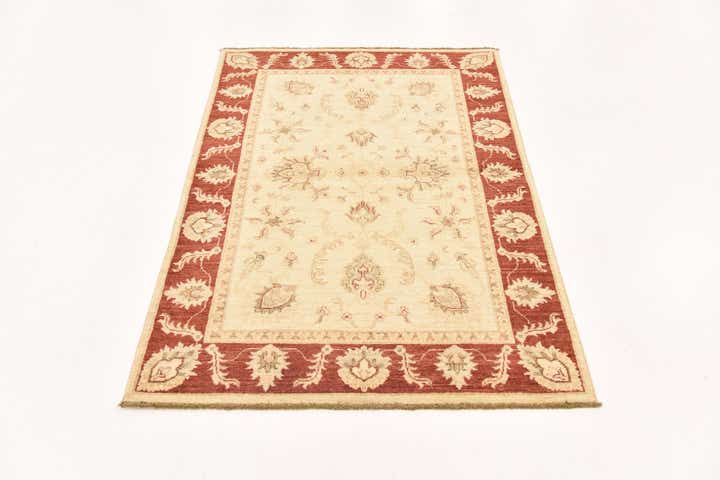 3' 3 x 4' 11 Hand Knotted Peshawar Ziegler Rug