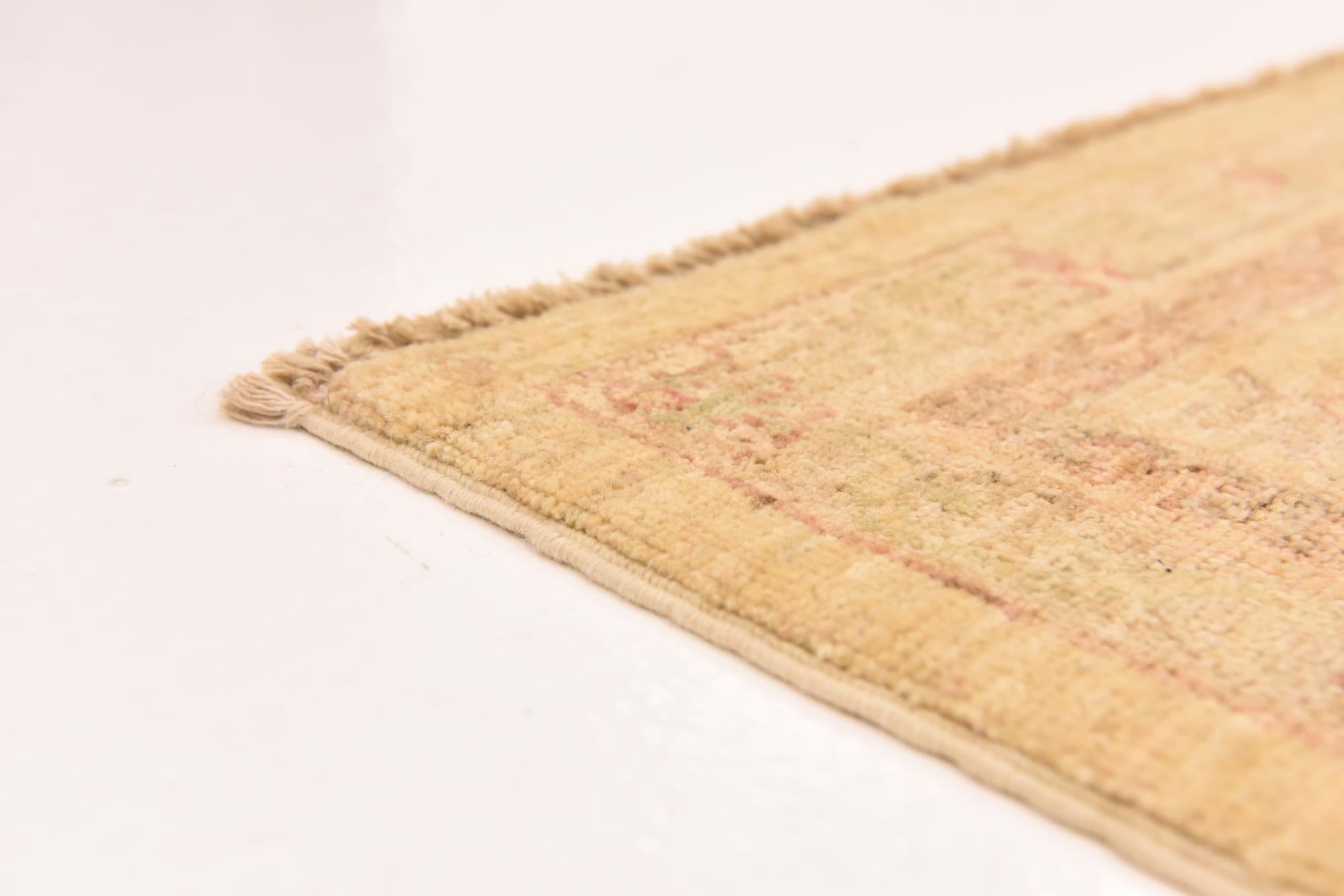 7' x 9' 3 Hand Knotted Peshawar Ziegler Rug