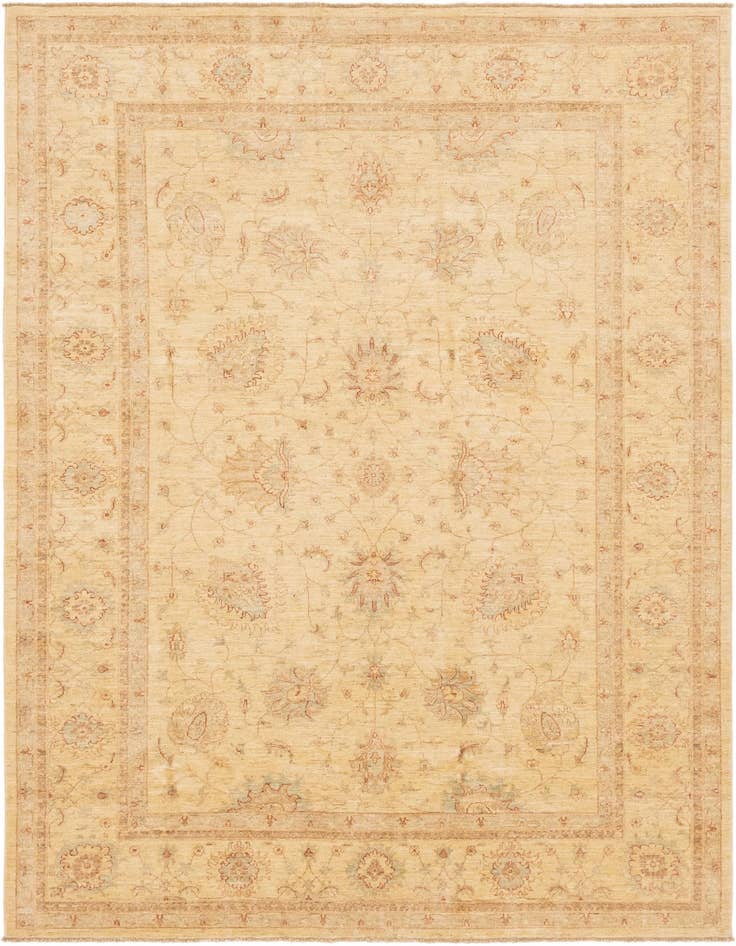 Detail image of 7' x 9' 3 Hand Knotted Peshawar Ziegler Rug