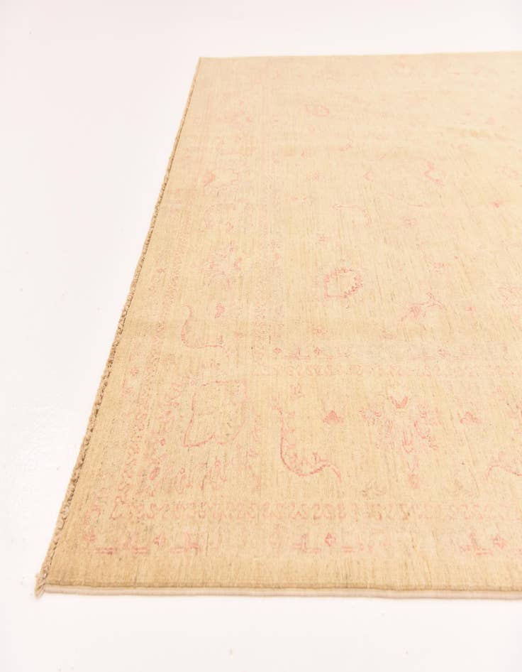 Detail image of 6' 9 x 9' 7  Hand Knotted Peshawar Ziegler Rug