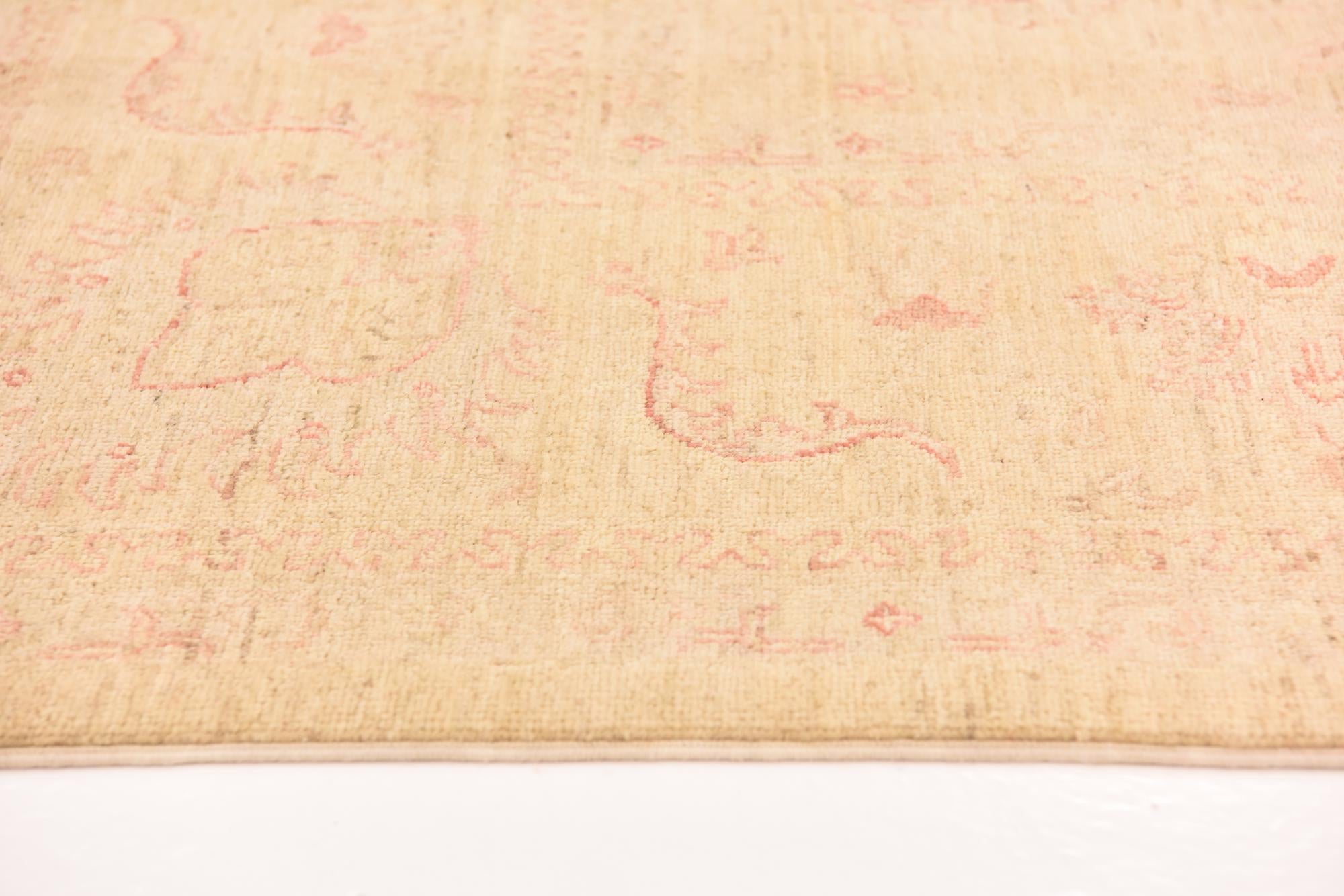 6' 9 x 9' 7 Hand Knotted Peshawar Ziegler Rug
