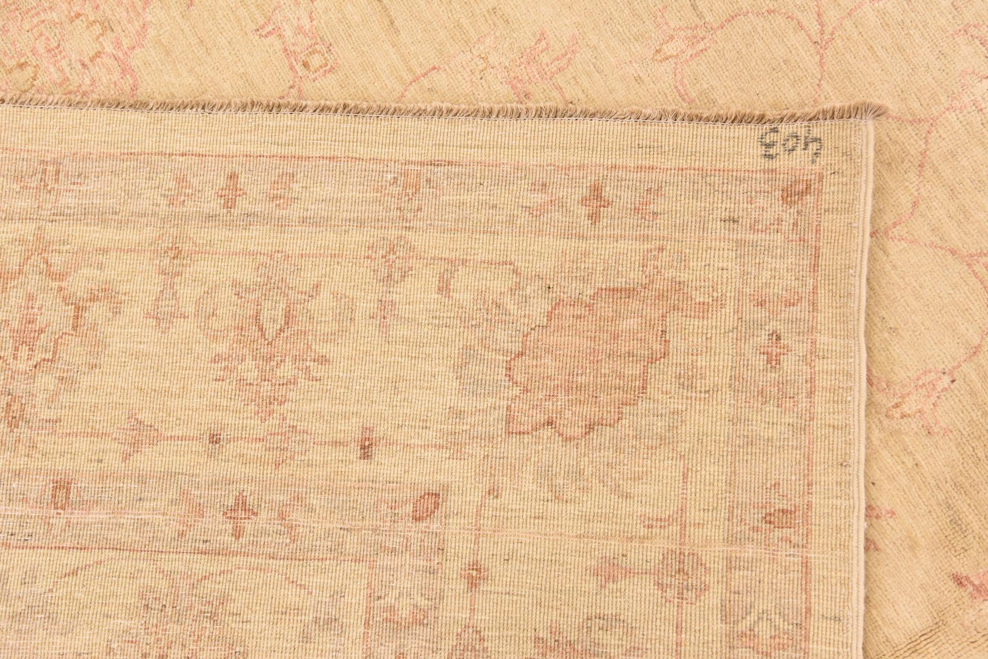 6' 10 x 10' Hand Knotted Peshawar Ziegler Rug