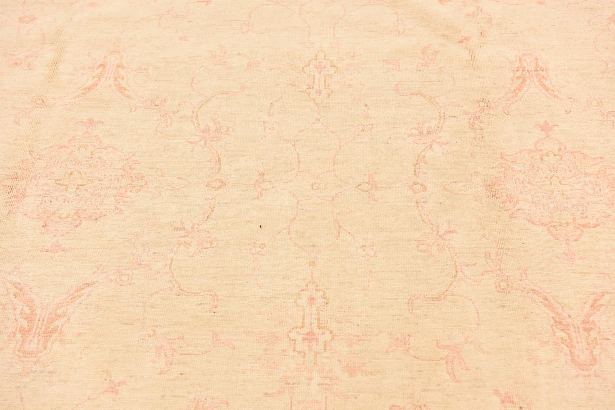6' 10 x 10' Hand Knotted Peshawar Ziegler Rug