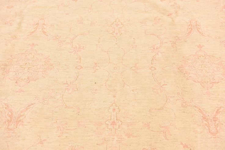 Detail image of 6' 10 x 10' Hand Knotted Peshawar Ziegler Rug