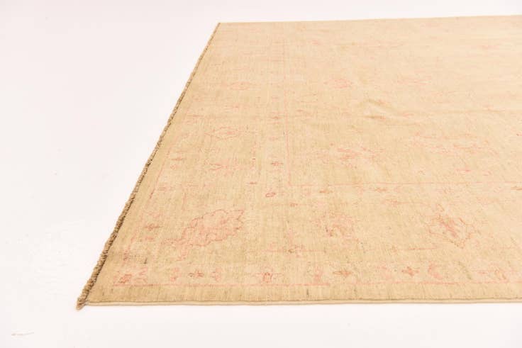 Detail image of 6' 10 x 10' Hand Knotted Peshawar Ziegler Rug