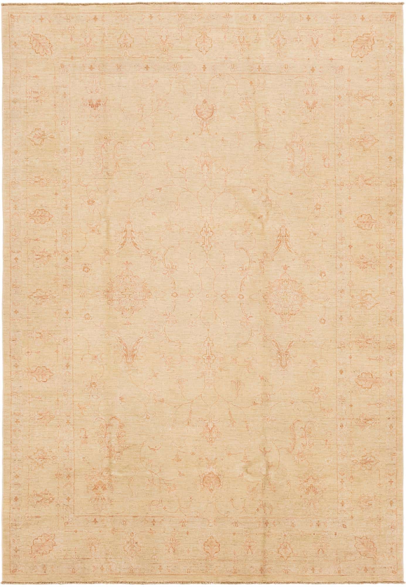 6' 10 x 10' Hand Knotted Peshawar Ziegler Rug