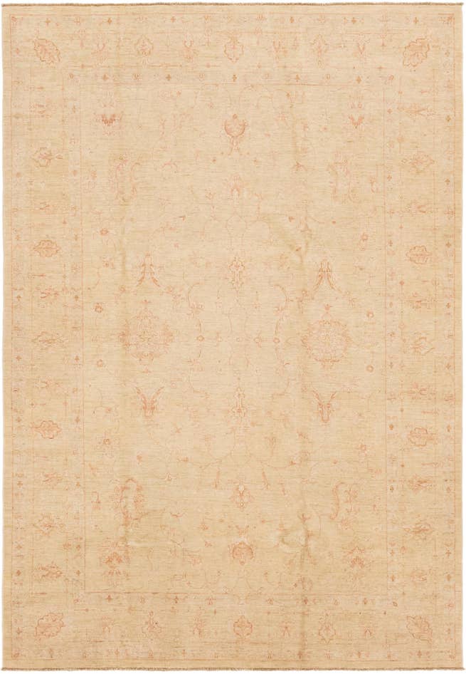Detail image of 6' 10 x 10' Hand Knotted Peshawar Ziegler Rug