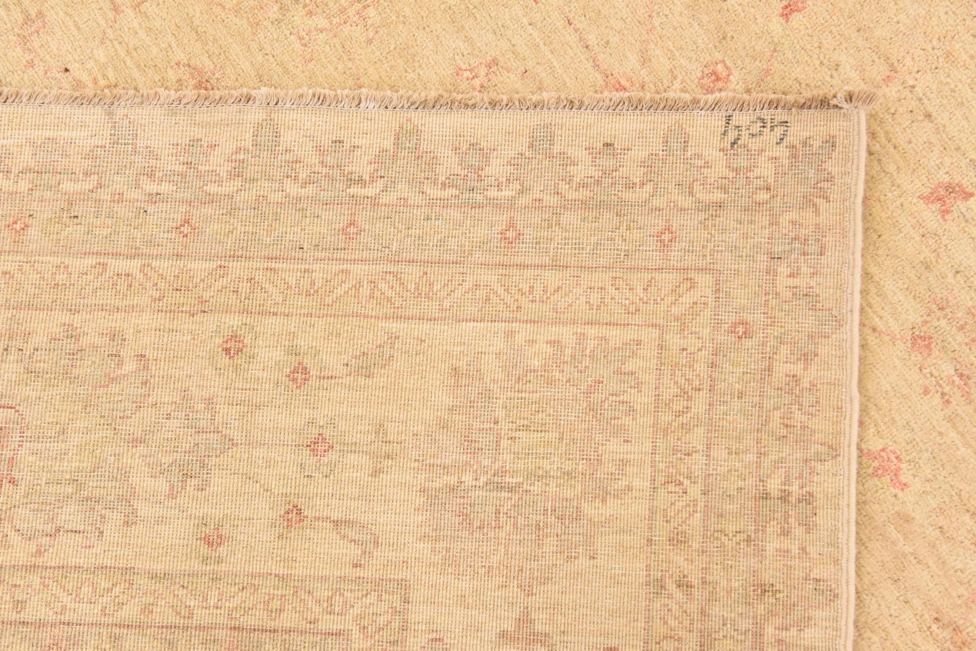 6' 10 x 9' 5 Hand Knotted Peshawar Ziegler Rug