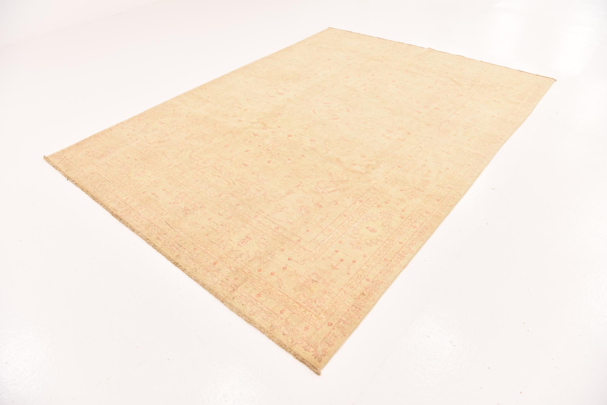 6' 10 x 9' 5 Hand Knotted Peshawar Ziegler Rug