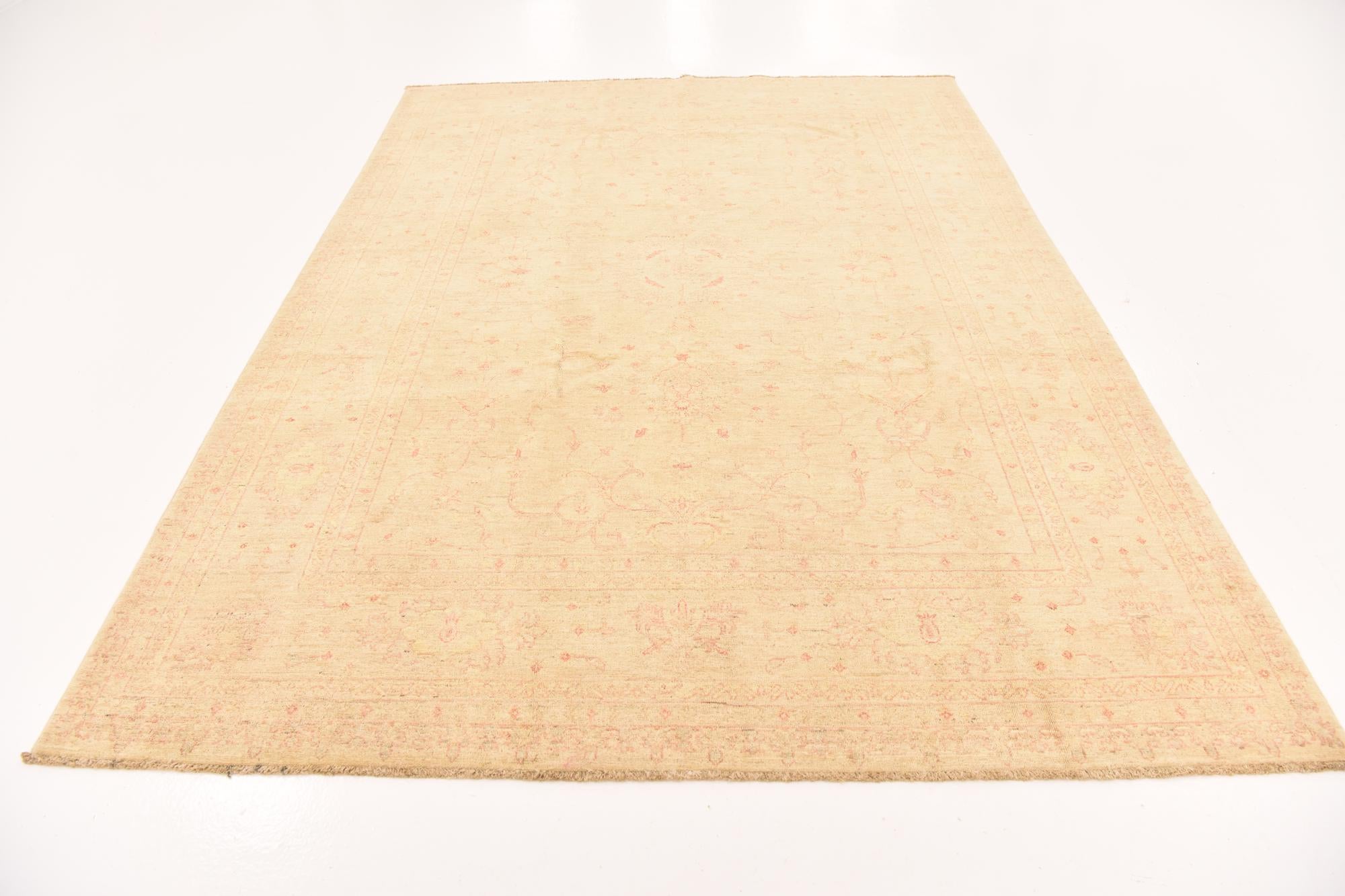 6' 10 x 9' 5 Hand Knotted Peshawar Ziegler Rug