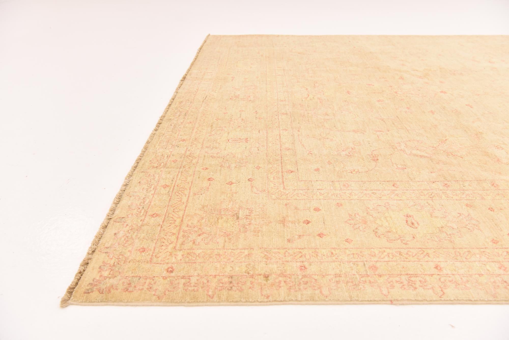 6' 10 x 9' 5 Hand Knotted Peshawar Ziegler Rug