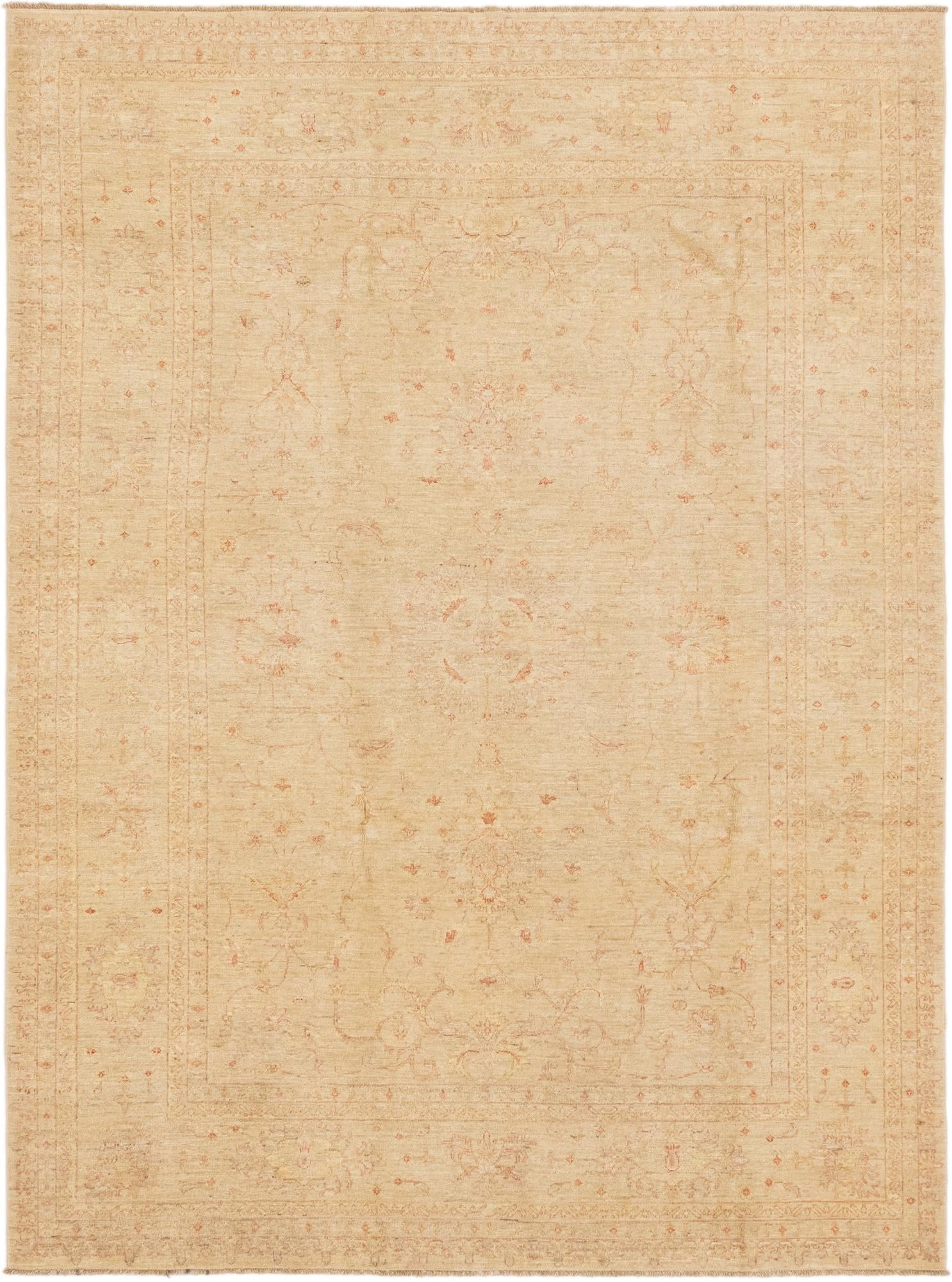 6' 10 x 9' 5 Hand Knotted Peshawar Ziegler Rug