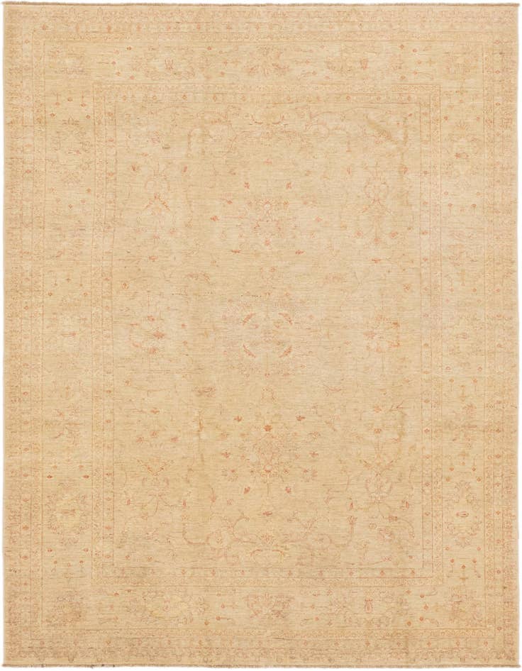 Detail image of 6' 10 x 9' 5 Hand Knotted Peshawar Ziegler Rug