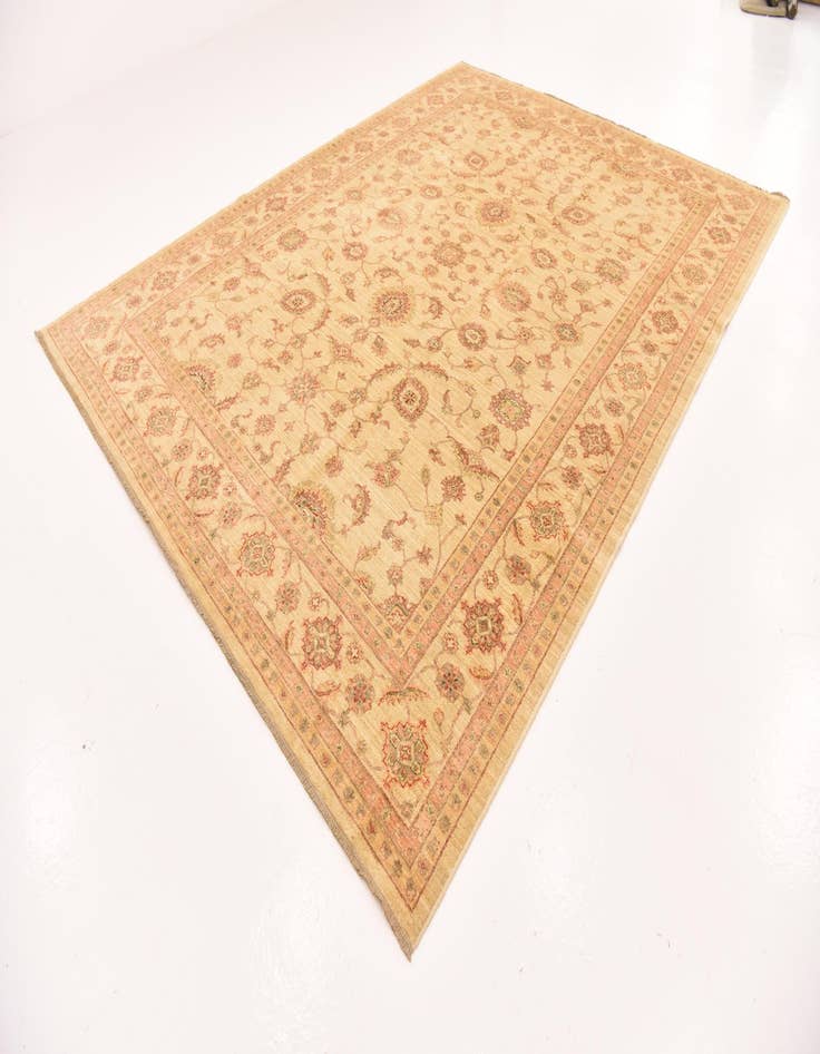 Detail image of 9' 1 x 11' 11 Hand Knotted Peshawar Ziegler Rug