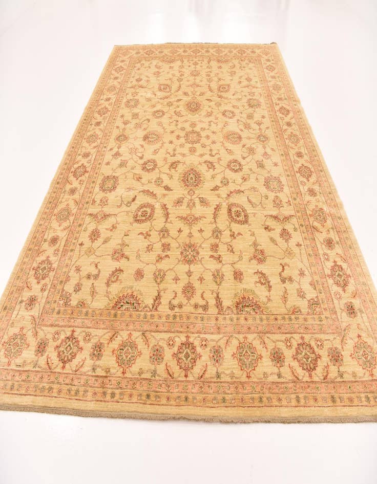 Detail image of 9' 1 x 11' 11 Hand Knotted Peshawar Ziegler Rug