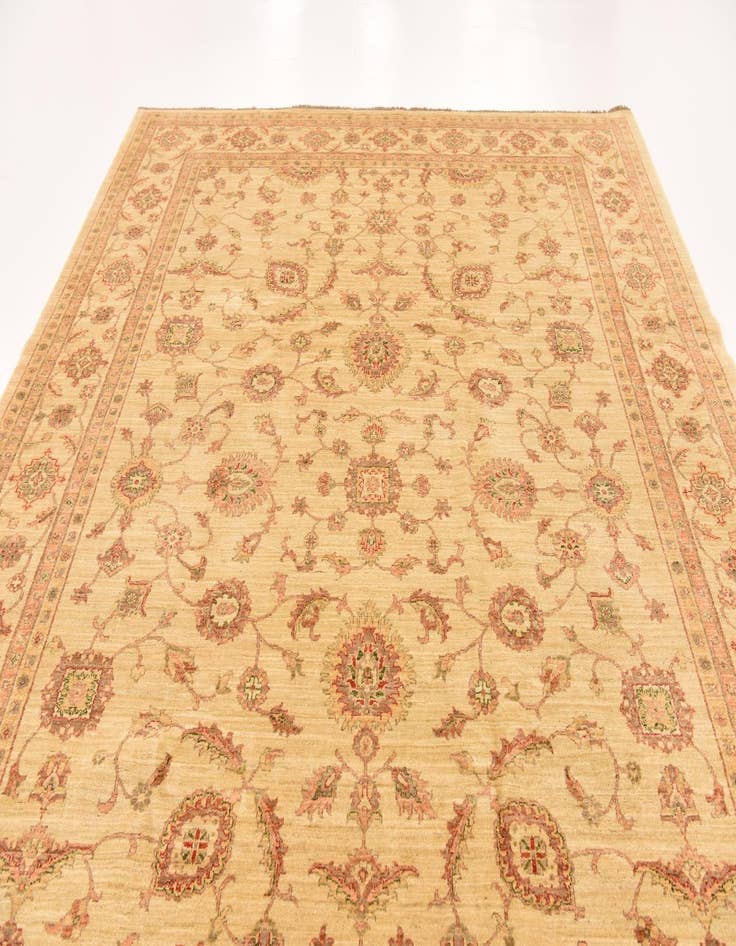 Detail image of 9' 1 x 11' 11 Hand Knotted Peshawar Ziegler Rug