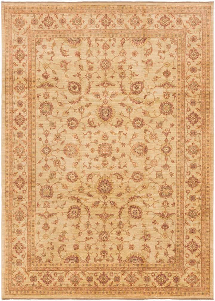 9' 1 x 11' 11 Hand Knotted Peshawar Ziegler Rug